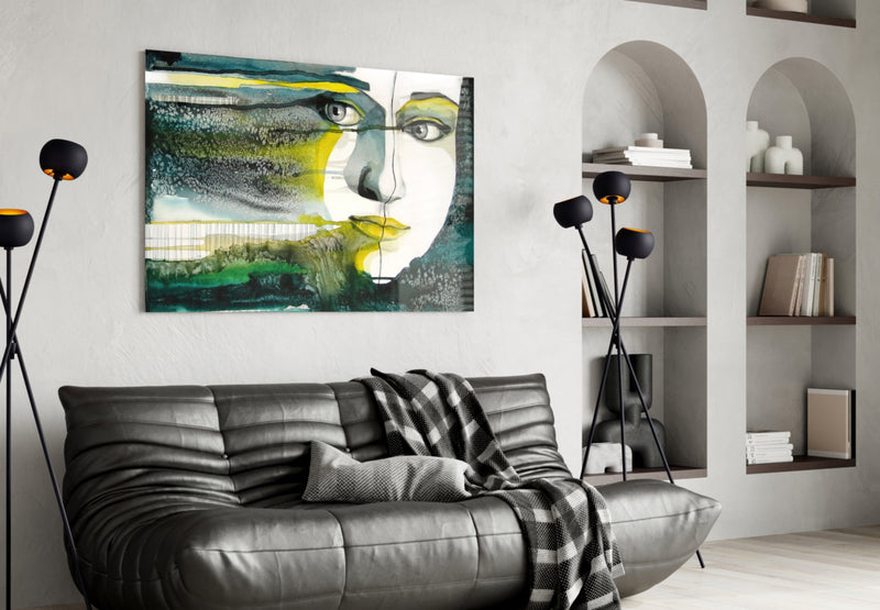 Women's Glass Wall Art