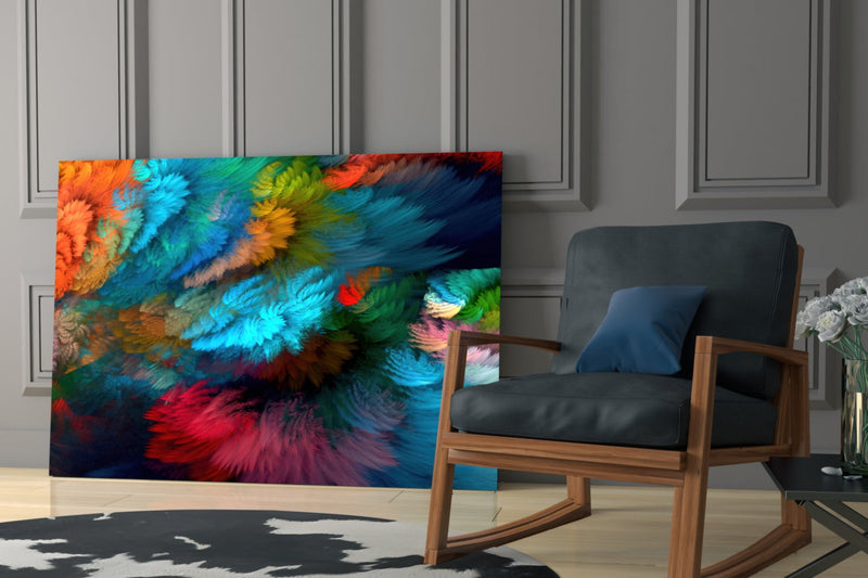 Dance of Colors Glass Wall Art