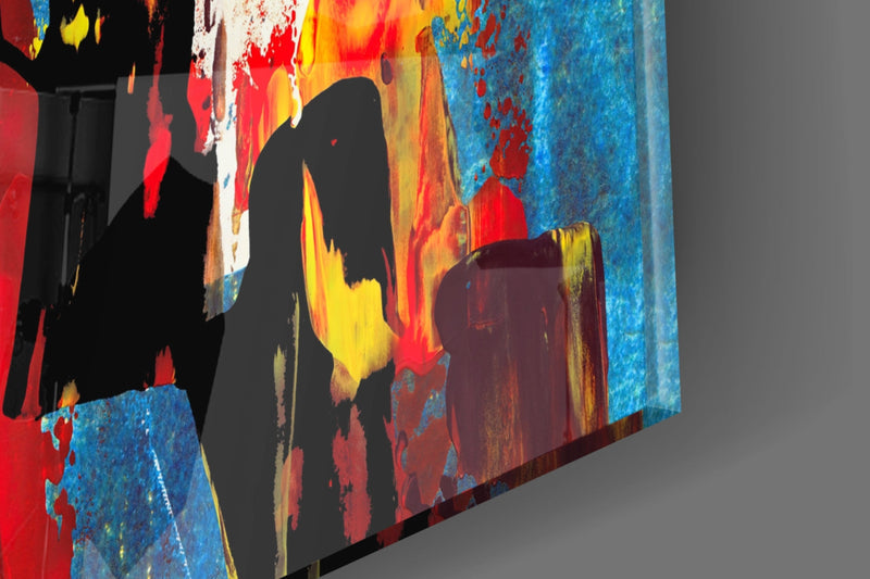 Abstract Glass Wall Art