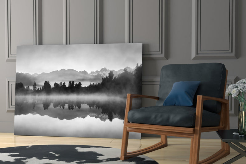 Lake View Glass Wall Art