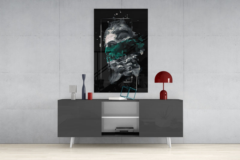 Poseidon Glass Wall Art
