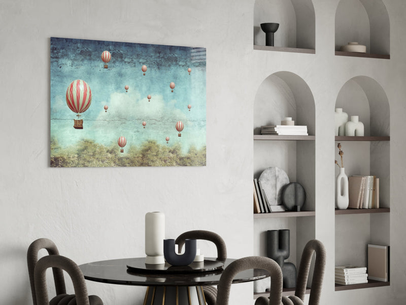Balloon Glass Wall Art