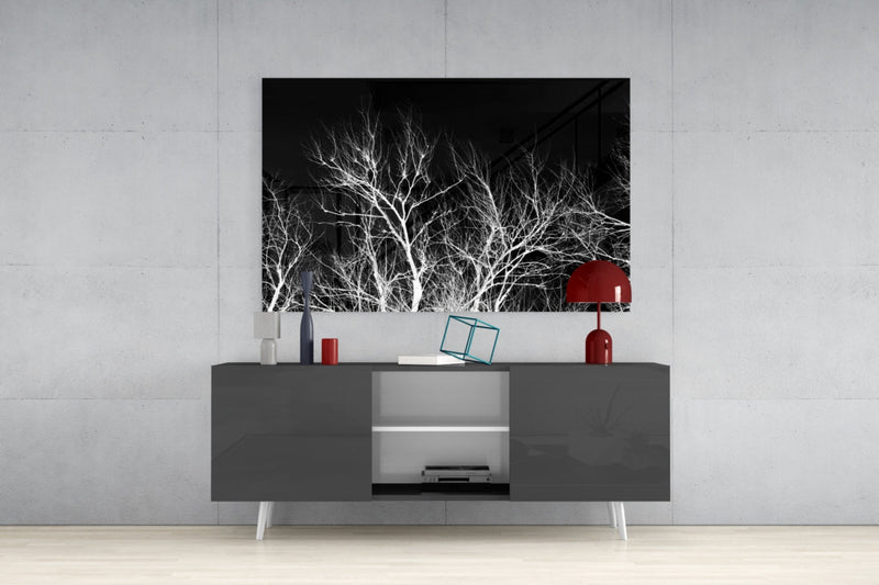 Night of the Tree Glass Wall Art