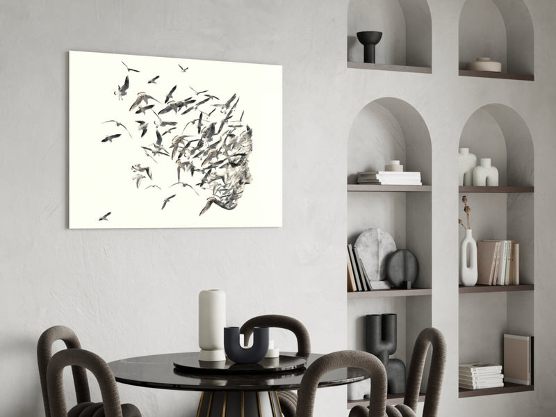 Free Thoughts Glass Wall Art