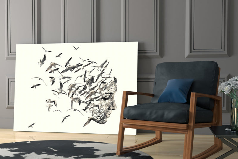 Free Thoughts Glass Wall Art