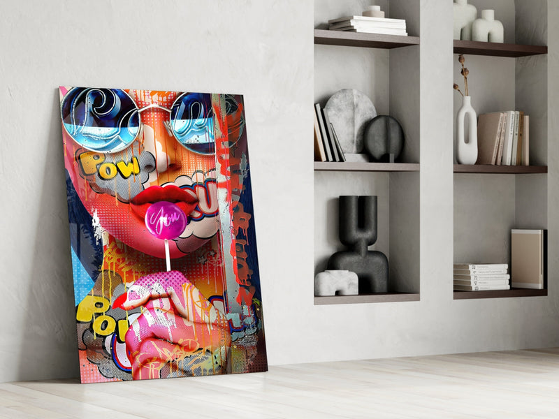 Lollipop Glass Wall Art