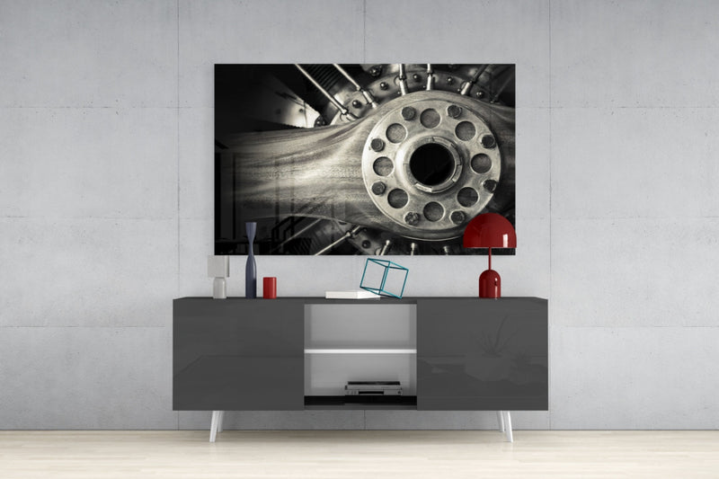 Wheel Glass Wall Art