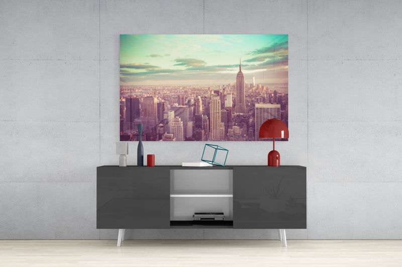New York City Glass Wall Art