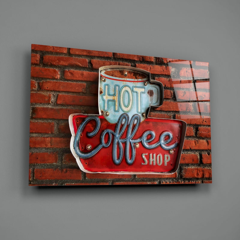 Hot Coffee Glass Wall Art