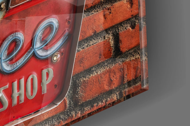 Hot Coffee Glass Wall Art