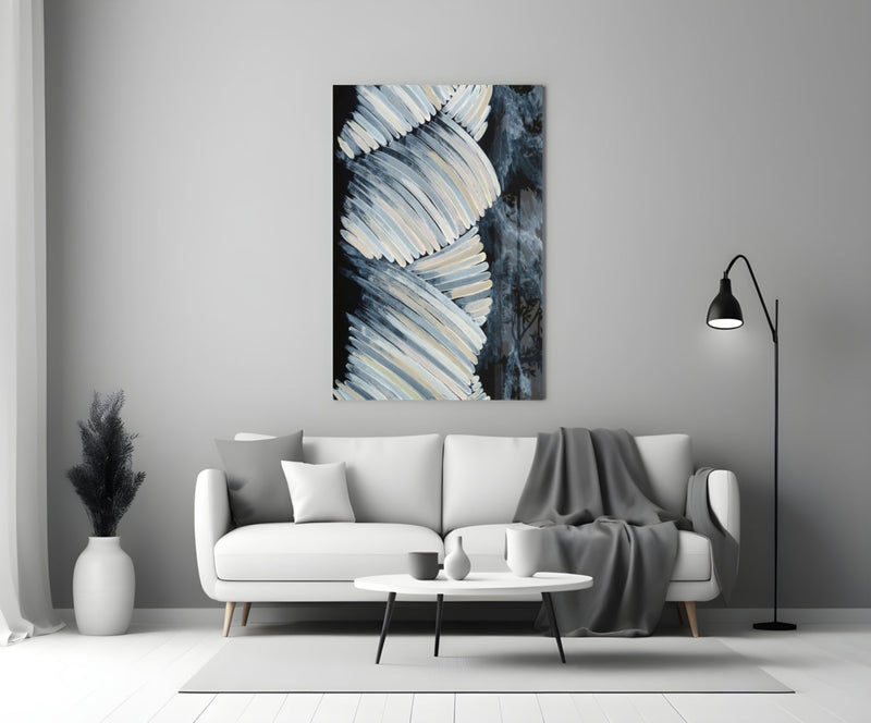 Abstract Glass Wall Art