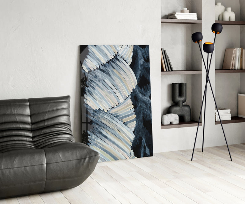 Abstract Glass Wall Art