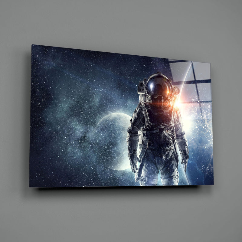 Astronaut Glass Wall Art
