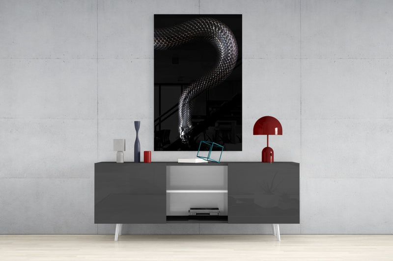 Snake Glass Wall Art