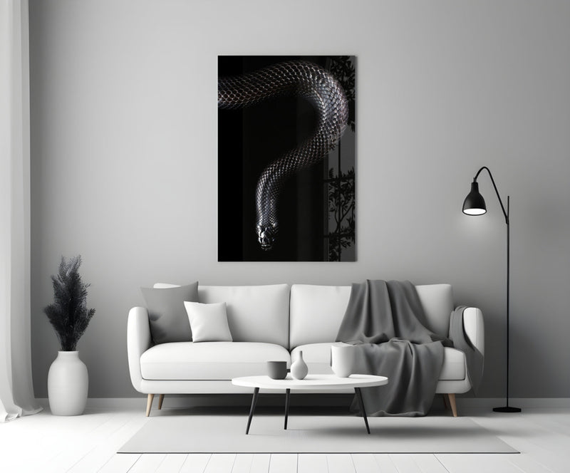 Snake Glass Wall Art