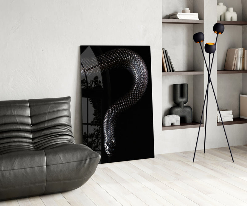 Snake Glass Wall Art