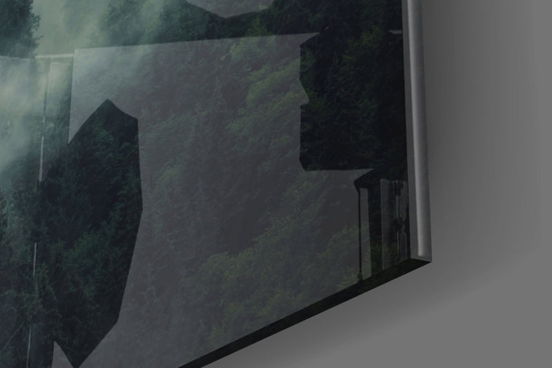 Landscape of Darkness Glass Wall Art