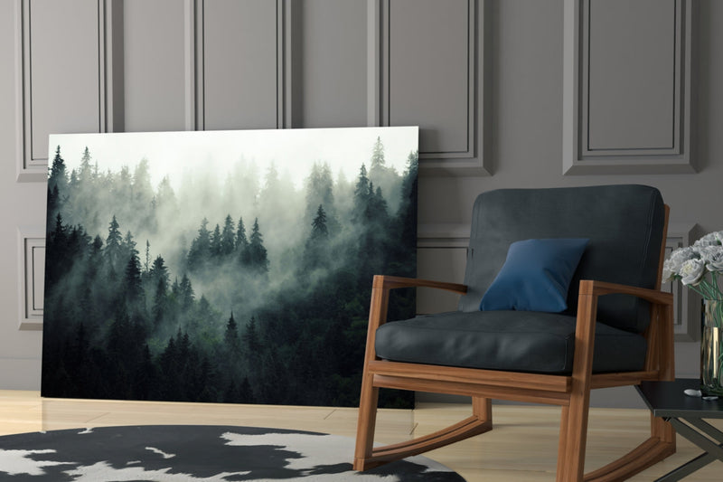 Landscape of Darkness Glass Wall Art