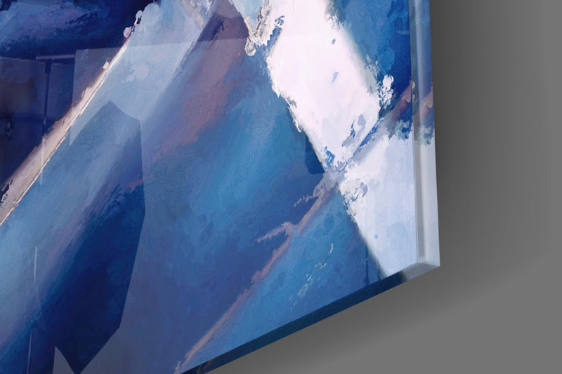 Abstract Glass Wall Art