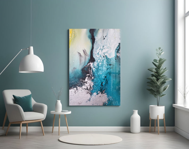 Colors of Abstraction Glass Wall Art