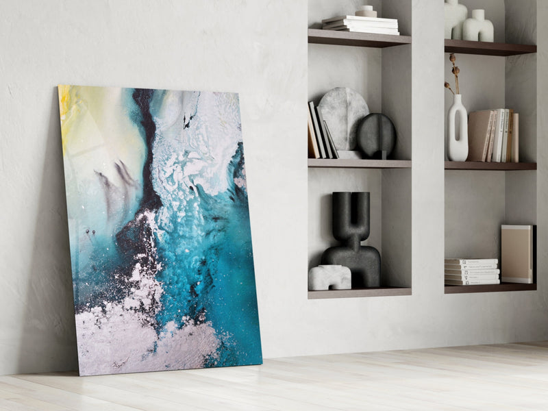 Colors of Abstraction Glass Wall Art