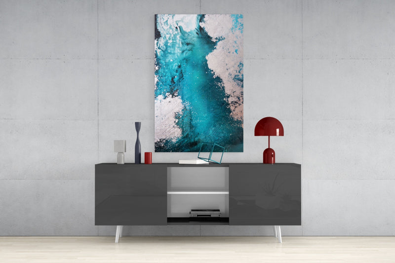 Colors of Abstraction Glass Wall Art