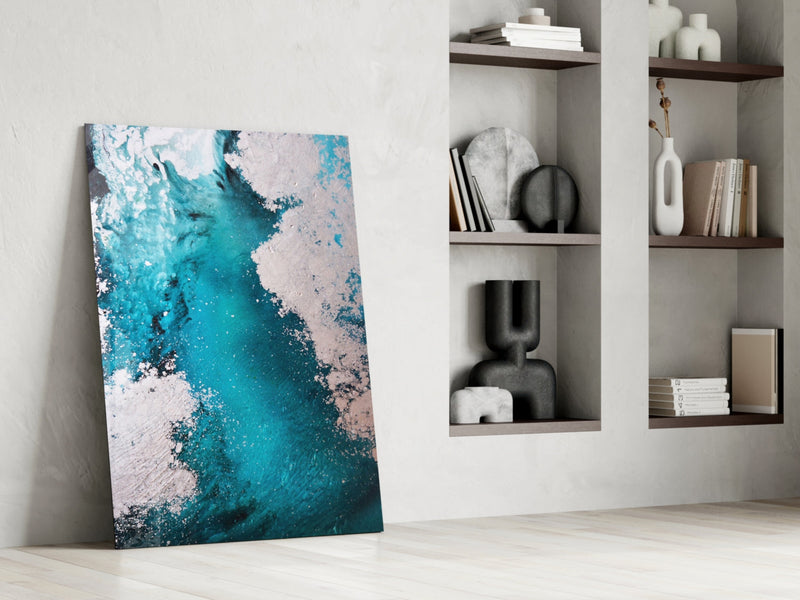 Colors of Abstraction Glass Wall Art