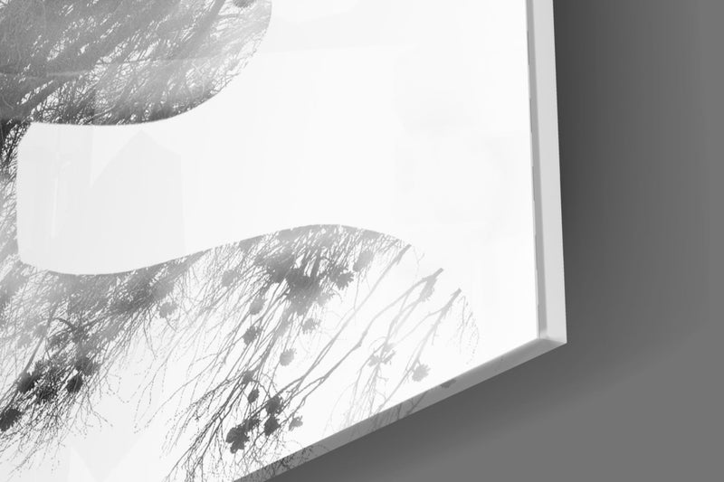 Woman Bird Glass Wall Art