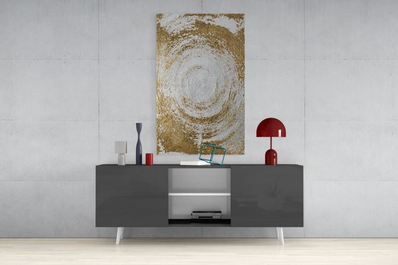 Abstract Loop Glass Wall Art