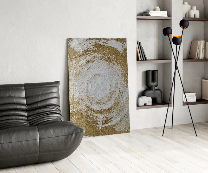 Abstract Loop Glass Wall Art