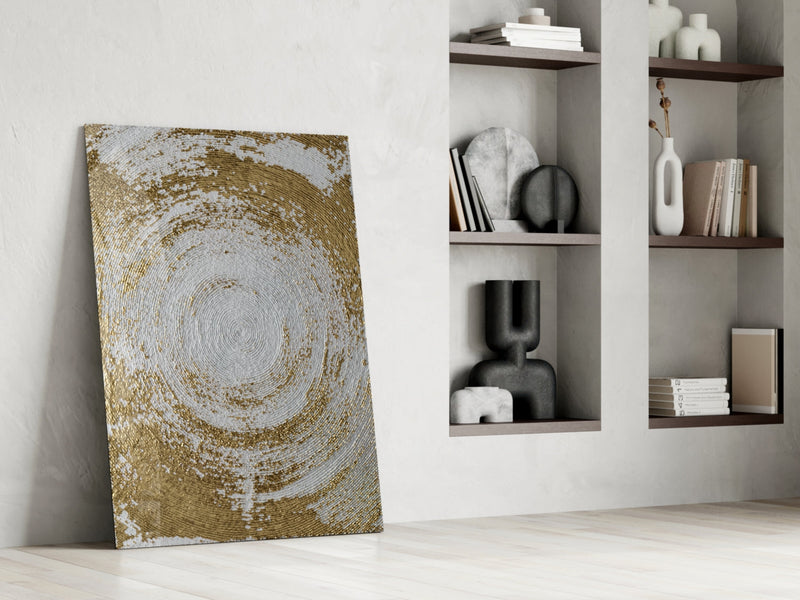 Abstract Loop Glass Wall Art