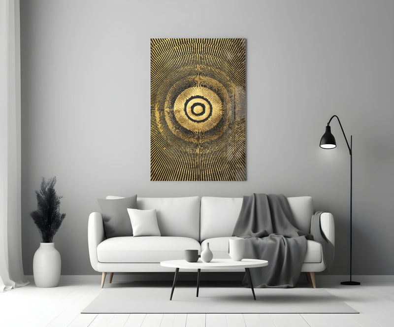 Abstract Loop Glass Wall Art