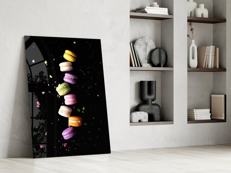 Macarons Glass Wall Art