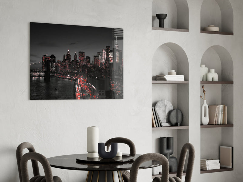 Gotham City Glass Wall Art