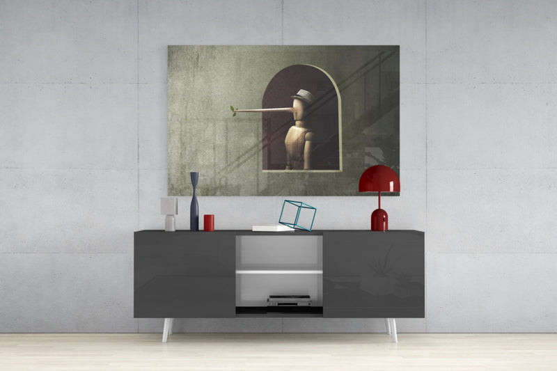 Pinocchio Glass Wall Art