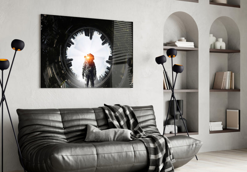 Astronaut Glass Wall Art