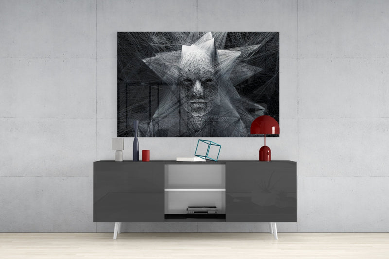 Self Glass Wall Art