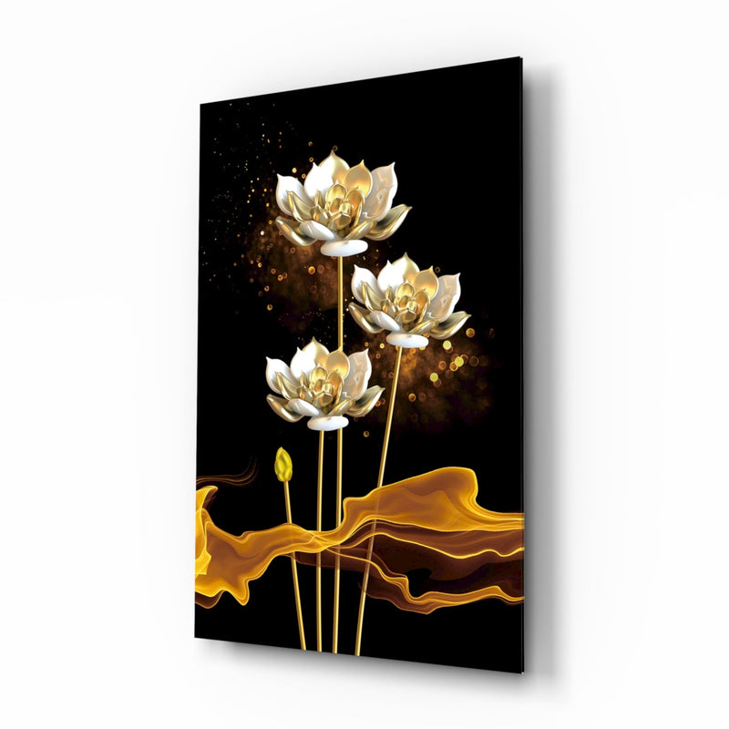Flowers Glass Wall Art