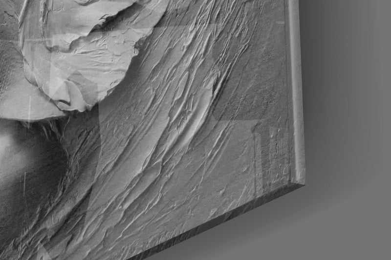 Relief Woman Glass Wall Art