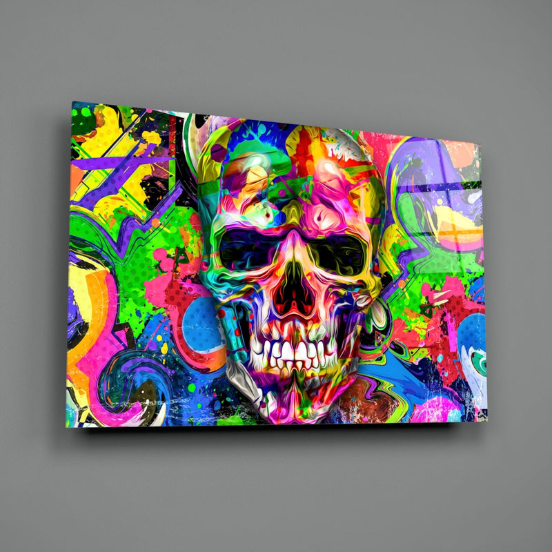 Skull Glass Wall Art