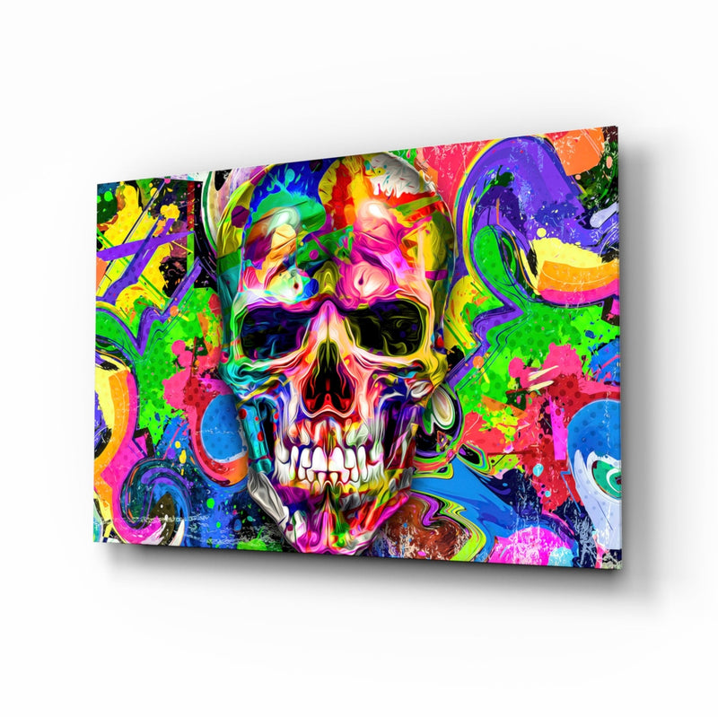 Skull Glass Wall Art