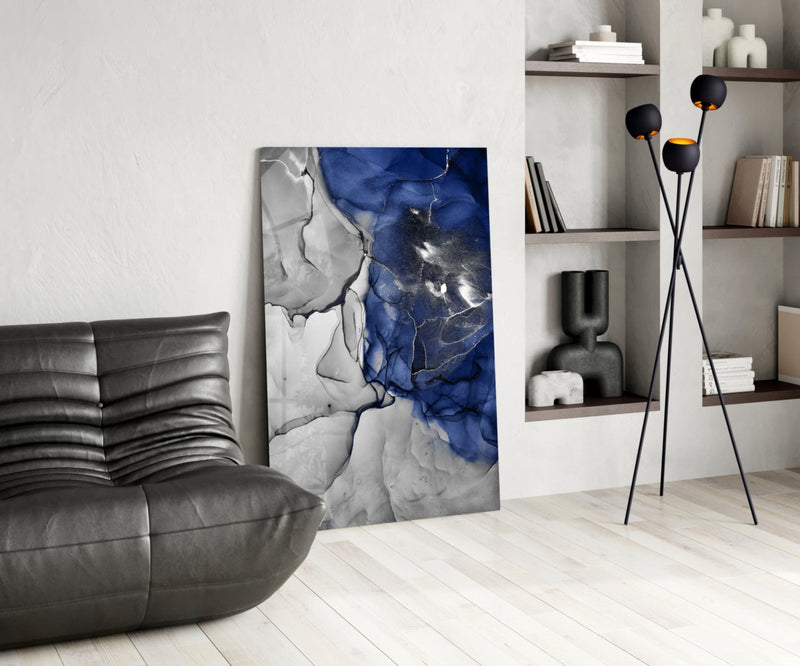 Blue Marble Glass Art