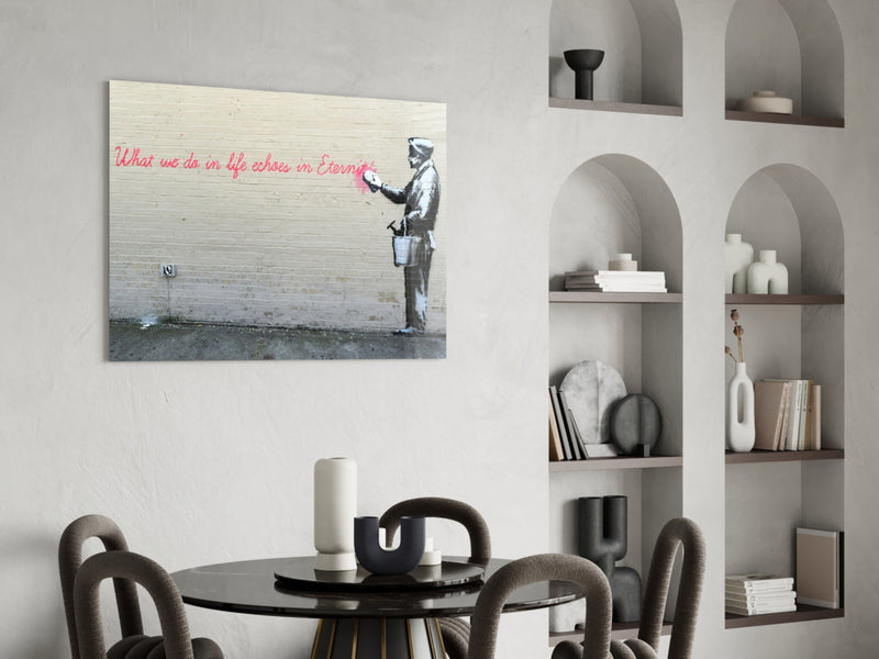 What We Do in Life Glass Art