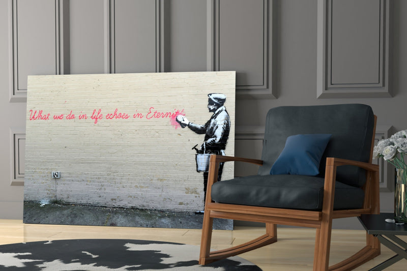 What We Do in Life Glass Art