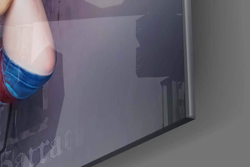 Harley Quinn Glass Art