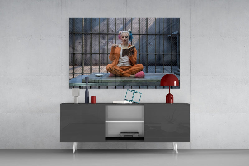 Harley Quinn Glass Art