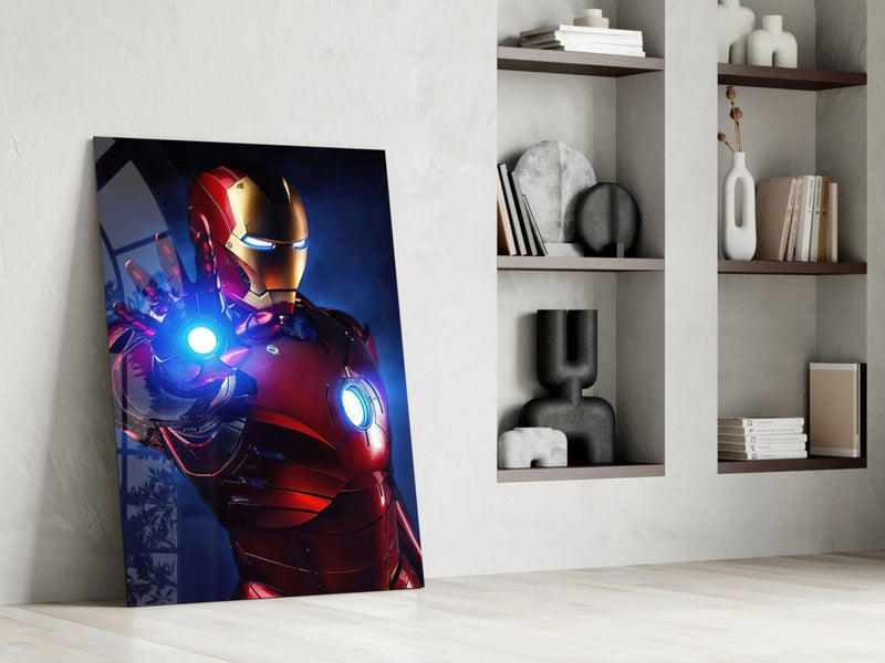 Iron Man Glass Art