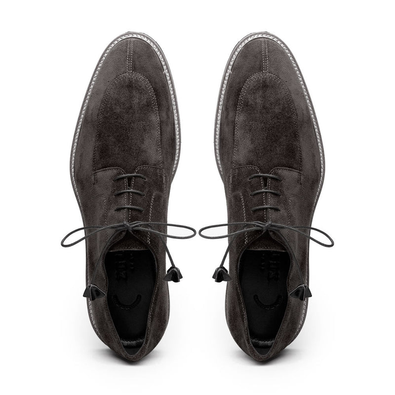 26-220-GRY CAMPO Sueded Goatskin Lace Up, Grey