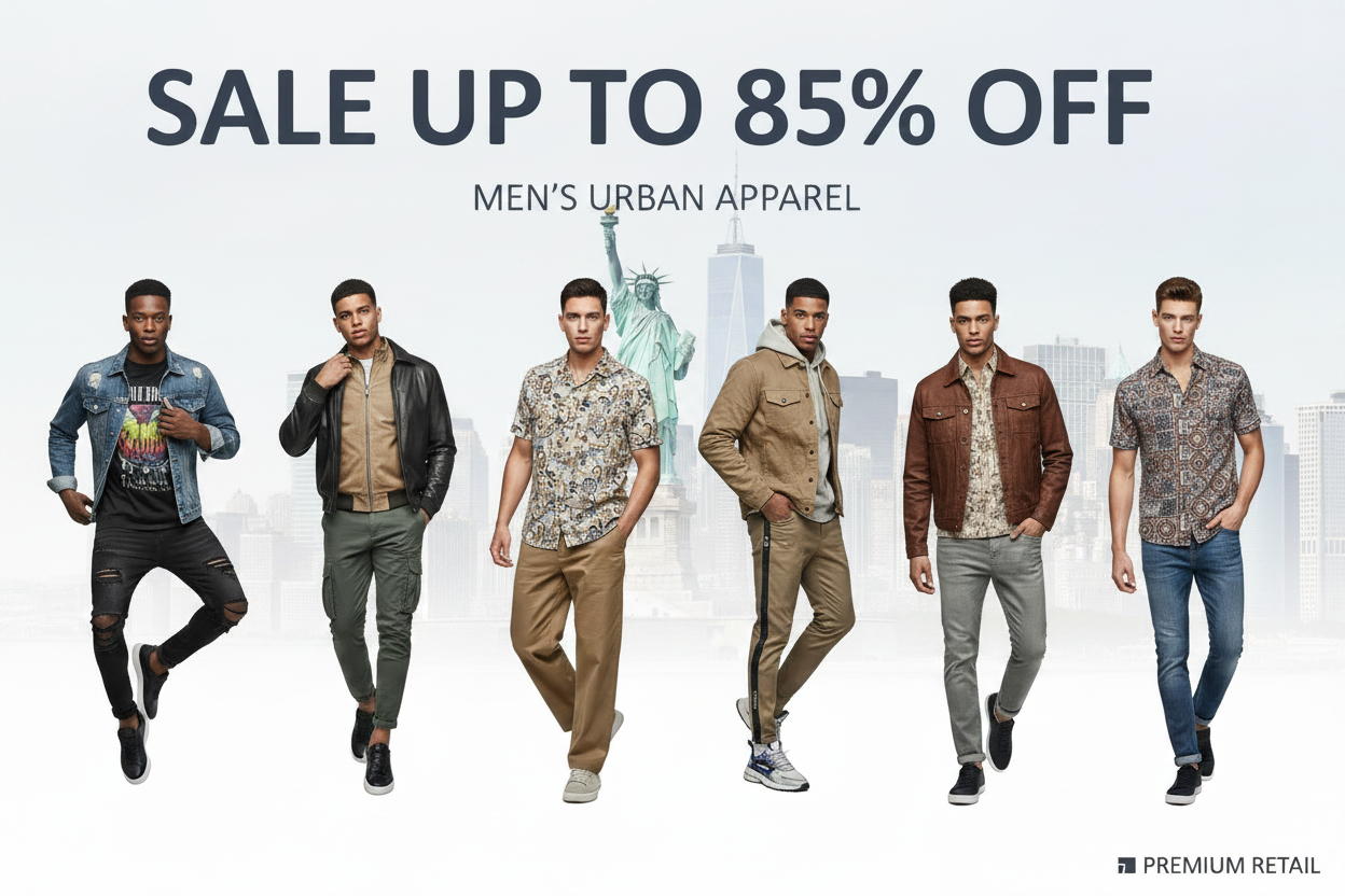 Men Apparel  Sale Up To 85%