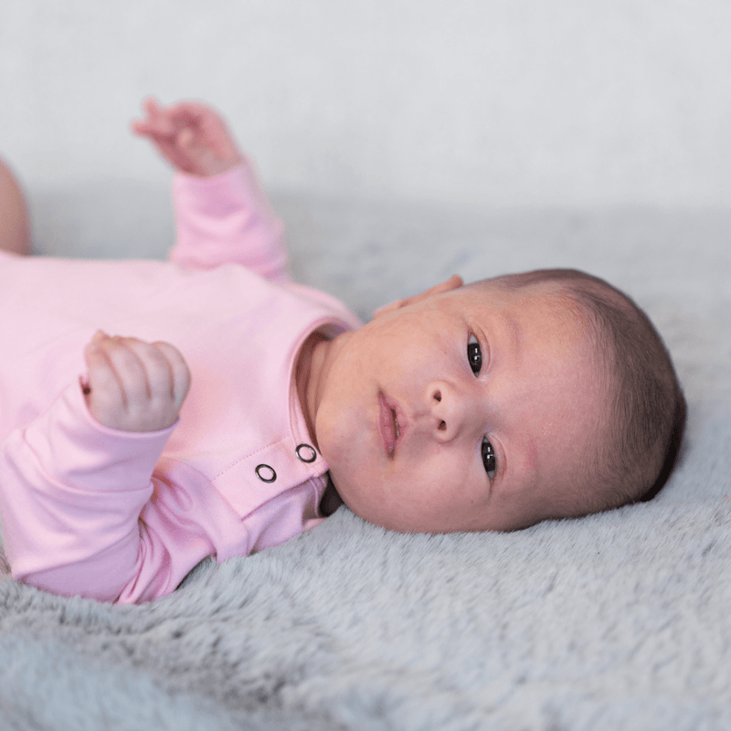 Candy Pink Long Sleeve Bodysuit